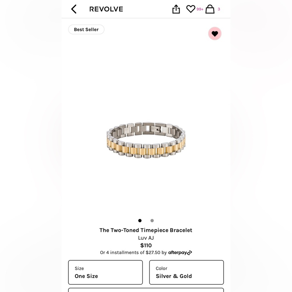 Luv aj two toned bracelet